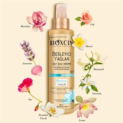 Besleyici Yağlar Sıvı Saç Kremi 200 ml - Sülfatsız, Kuru ve Yıpranmış Saçlar Saç Dökülme Karşıtı