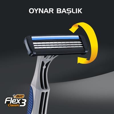 Bic Flex 3 Tıraş Bıçağı 3lü Blister (3 Bıçak)
