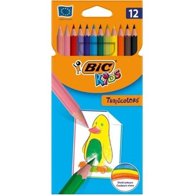 Bic Kids Tropicolor 12 Renk Kuru Boya Kalemi