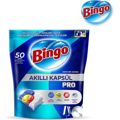 Bingo Akıllı Kapsül Pro Bulaşık Makinesi Deterjanı Tableti 50li
