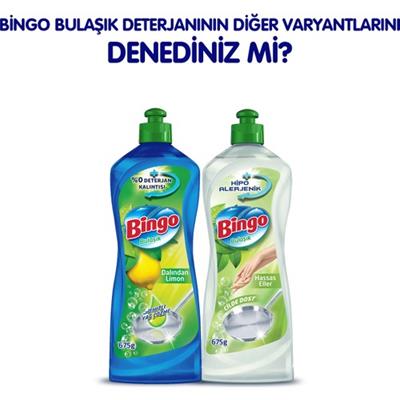 Bingo Elde Bulaşık Deterjanı Çiçeklerin Işıltısı 675 gr