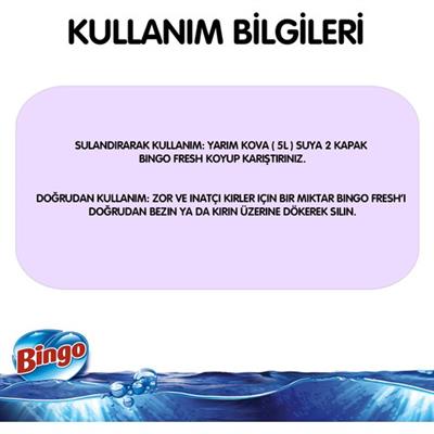 Bingo Fresh Yüzey Temizleyici Lavanta Çiçekleri 2,5 L