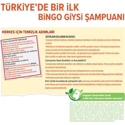 Bingo Giysi Şampuanı Canlandırıcı Etki 4 lt.