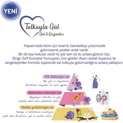 Bingo Konsantre Yumuşatıcısı 1440 ml Tutkuyla Gül