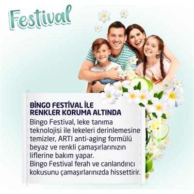 Bingo Matik Festival 12 kg Renkliler ve Beyazlar Toz Çamaşır Deterjanı