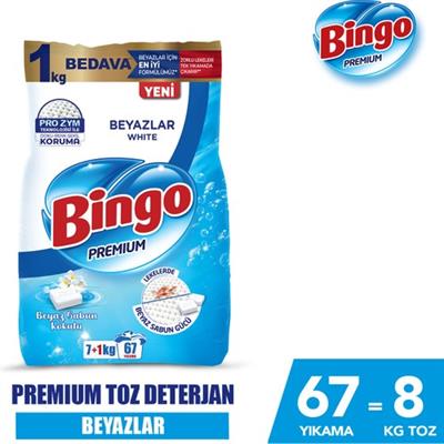 Bingo Matik Premium Toz Deterjan 8 kg Beyaz