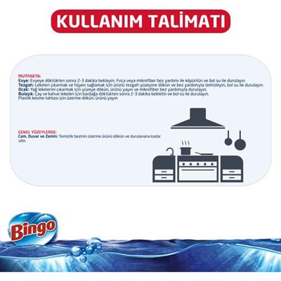 BINGO OKSIJEN ÇAMAŞIR SUYU FERAHLATAN HİJYEN 750 ML