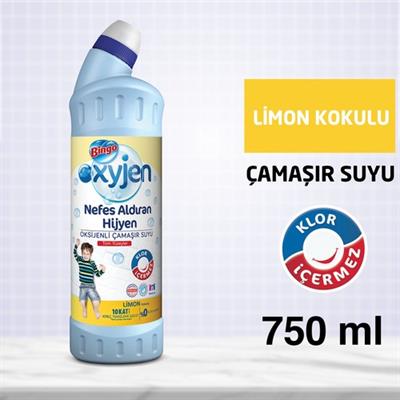Bingo Oksijen Çamaşır Suyu Limon Kokulu 750 Ml