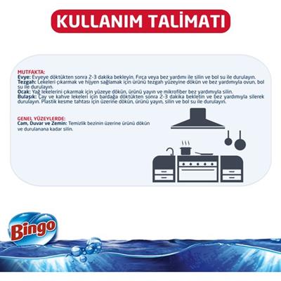 Bingo Oksijen Jel Ferahlatan Hijyen 750 ml