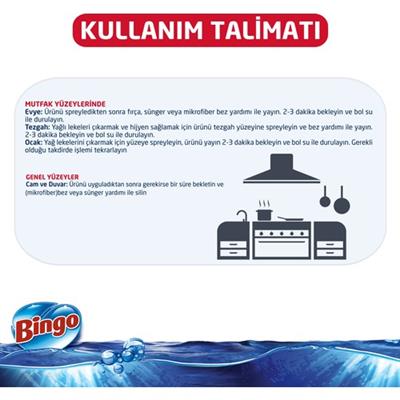 Bingo Oksijen Sprey Limon Kokulu 750 ml