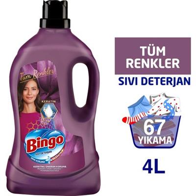Bingo Onaran Koruma  Sıvı Bakım Çamaşır Deterjanı 4 L