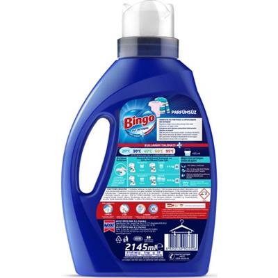 Bingo Parfümsüz Sıvı Çamaşır Deterjanı 2145 ml