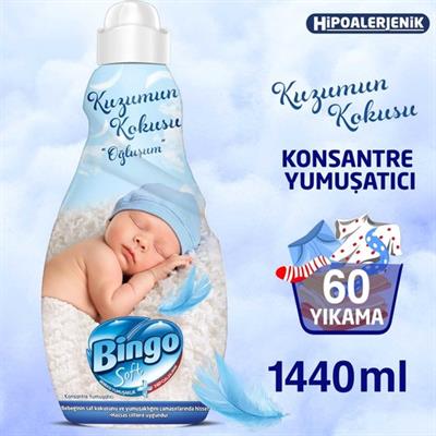 Bingo Soft Konsantre Çamaşır Yumuşatıcısı Oğluşum 1440 ml