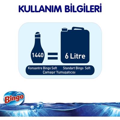 Bingo Soft Konsantre Çamaşır Yumuşatıcısı Bahar 1440 ml