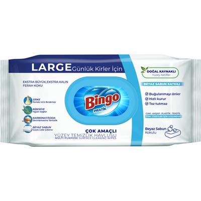 Bingo Yüzey Havlusu Beyaz Sabun 96lı