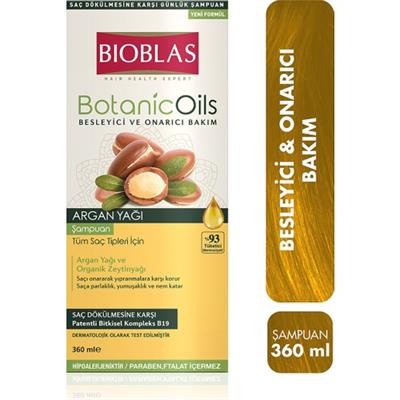 Bioblas Botanic Oils Argan Yağı Şampuan 360 ml Onarıcı Parabensiz