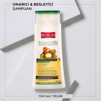 Bioblas Botanic Oils Argan Yağı Şampuan 360 ml Onarıcı Parabensiz