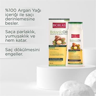 Bioblas Botanic Oils Argan Yağı Şampuan 360 ml Onarıcı Parabensiz