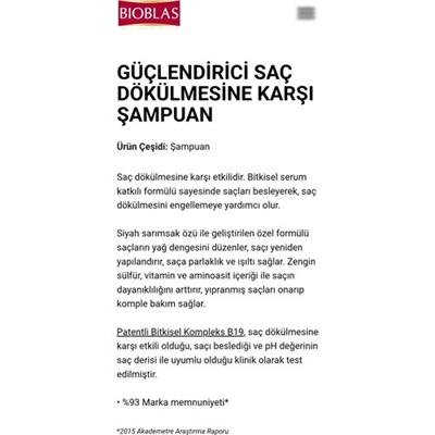 Bioblas Siyah Kara Sarımsak Şampuanı 1000 ml