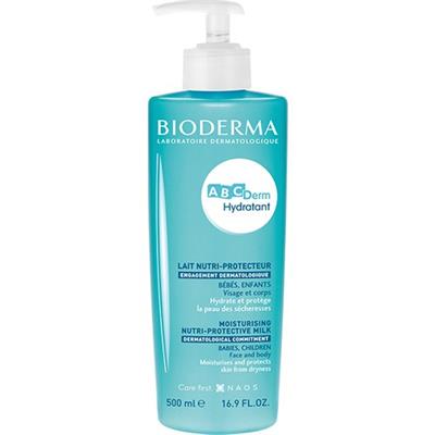 Bioderma ABCDerm Hydratant Bebek Vücut ve Yüz Nemlendirici Süt 500 ml Doğal İçerikli Hassas Ciltler İçin
