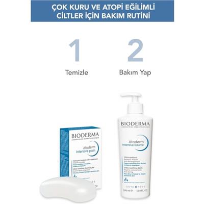 Bioderma Atoderm Intensive Pain Çok kuru ve Atopi Eğilimli Ciltler için Nemlendirici Kalıp Temizleyici