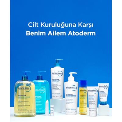 Bioderma Atoderm Shower Oil Kuru Cilt Nemlendirici Besleyici Duş Yağı Niasinamid Bebek Çocuk Yetişkin 200 ml