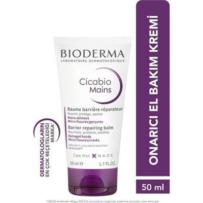Bioderma Cicabio Hasar Görmüş Eller için Shea Yağı İçeren Onarıcı Bakım Kremi 50 ml