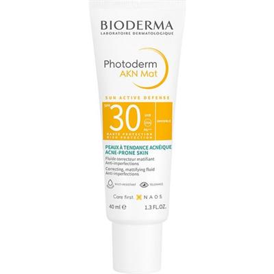 Bioderma Photoderm AKN Mat SPF30 Güneş Kremi Karma Ciltler İçin 40 ml Yağsız Formül