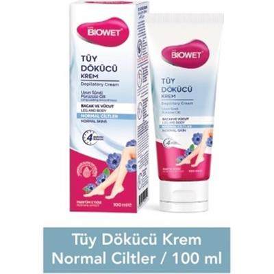 Biowet Tüy Dökücü Krem Normal Ciltler İçin 100 ml Uzun Süreli Pürüzsüzlük Sağlar