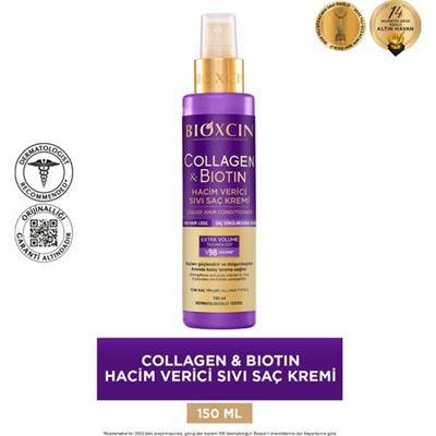 Bioxcin Collagen & Biotin Ekstra Hacim Sıvı Saç Kremi 100 ml - Kolajen Biotin Ince Seyrek Saçlar