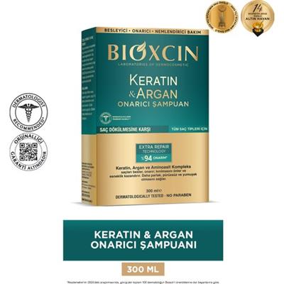 Bioxcin Keratin & Argan Onarıcı Şampuan 300 ml