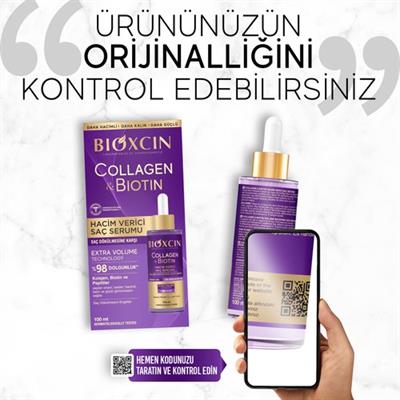 Bioxcin Kolajen ve Biotinli Hacim Artırıcı Saç Serumu 100 ml – Saç Dökülmesine Karşı, Tüm Saç Tiplerine Uygun