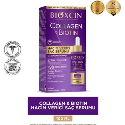 Bioxcin Kolajen ve Biotinli Hacim Artırıcı Saç Serumu 100 ml – Saç Dökülmesine Karşı, Tüm Saç Tiplerine Uygun