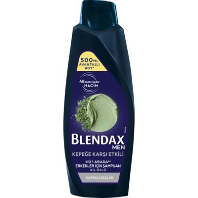 Blendax Erkekler İçin Kepeğe Karşı Etkili Kil Özlü Şampuan 500 ml Kepekli Saçlar İçin