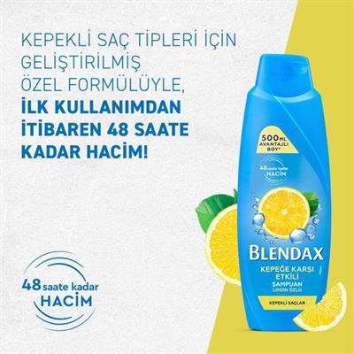 Blendax Kepeğe Karşı Etkili Limon Özlü Şampuan 500 ml Kepekli Saçlar İçin