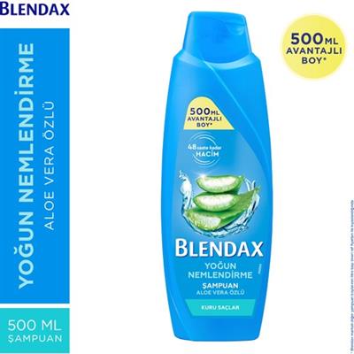 Blendax Yoğun Nemlendirme Aloe Vera Özlü Şampuan 500 ml Kuru Saçlar İçin