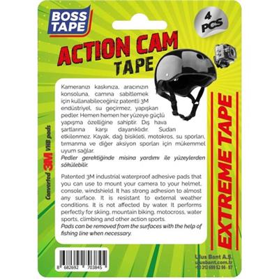 Boss Tape Araba Araç Kamerası Motosiklet Kask Aksiyon Kamerası Bandı
