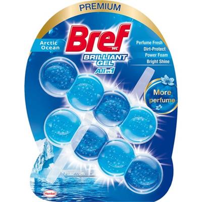 Bref WC Brilliant Gel Buzul Okyanus Kir&Kireç Önleyici & Koku Giderici Katı 2li Kozlet Temizleme Topu