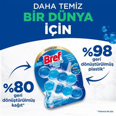 Bref WC Brilliant Gel Buzul Okyanus Kir&Kireç Önleyici & Koku Giderici Katı 2li Kozlet Temizleme Topu