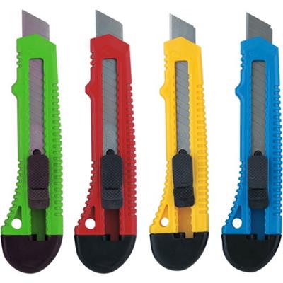 Büdü Discount Maket Bıçağı Eco Plastik Renkli 10 Yedekli Blisterli KTX-2356X24