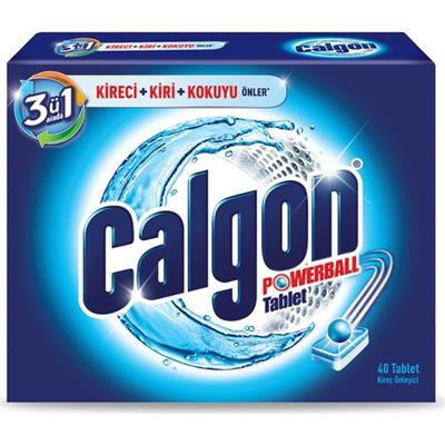 Calgon Çamaşır Makinesi Kireç Önleyici Tablet 40lı Yıkama İçin Etkili Koku Koruma