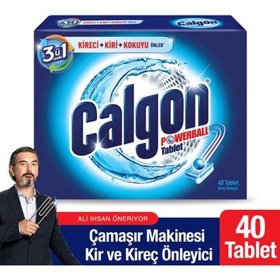 Calgon Çamaşır Makinesi Kireç Önleyici Tablet 40lı Yıkama İçin Etkili Koku Koruma