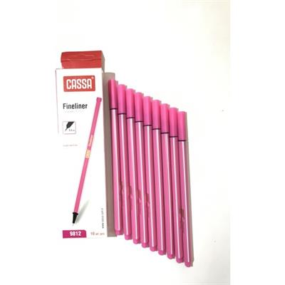 Cassa Fineliner Kalem 0,4 mm 10lu Açık Pembe