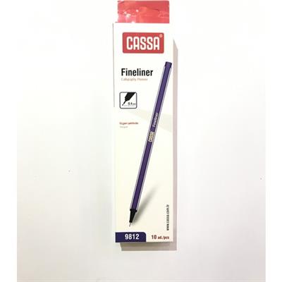 Cassa Fineliner Kalem 0,4 mm 10lu Koyu Mor