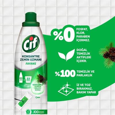 Cif Konsantre Zemin Uzmanı Fayans Çam 895 ml