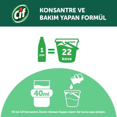 Cif Konsantre Zemin Uzmanı Fayans Çam 895 ml