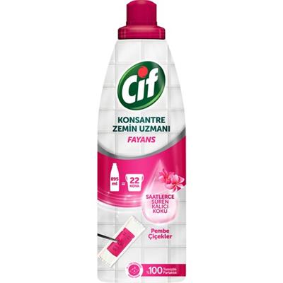 Cif Konsantre Zemin Uzmanı Fayans Pembe Çiçekler 895 ml