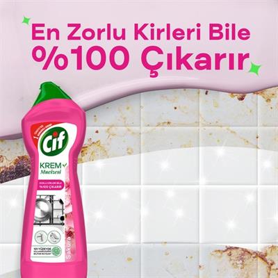 Cif Krem Mucizesi Sakura Parfümlü Yüzey Temizleyici 750 ml