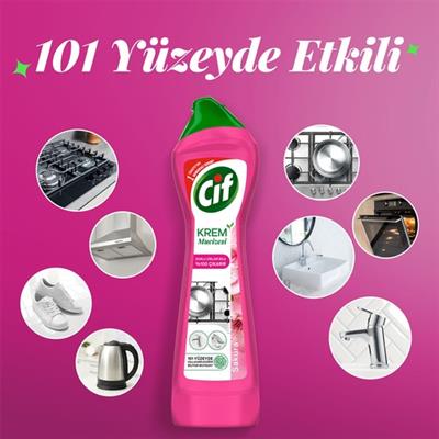 Cif Krem Mucizesi Sakura Parfümlü Yüzey Temizleyici 500 ml
