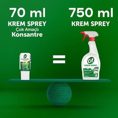 Cif Krem Sprey Çok Amaçlı Konsantre Amonyak 70 ml